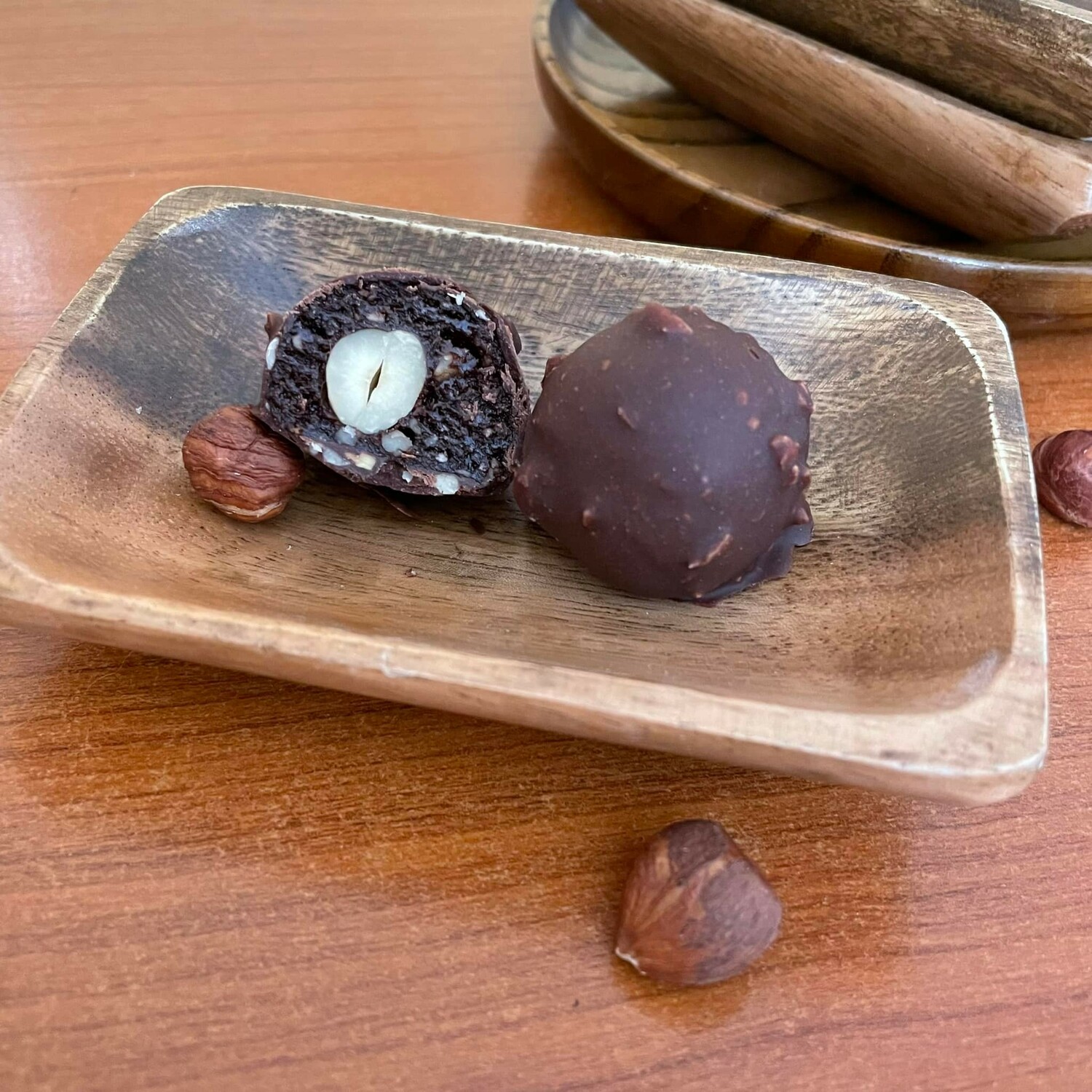 פרלינים אגוזי לוז בשוקולד